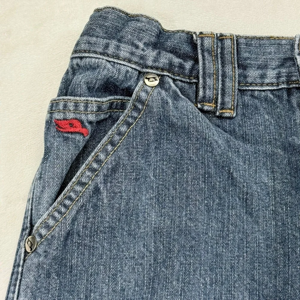 Tony Hawk Boys Carpenter Jeans Size 8 Blue Denim Relaxed Straight Leg Skate Pant